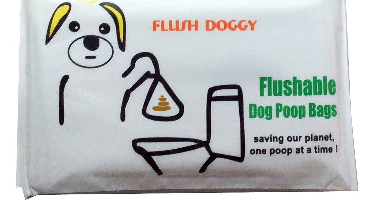 Doodie Flush Dog Poop Bag – 50 Biodegradable Dog Waste Bags on rolls with  quick Pet Waste Bag Dispen…See more Doodie Flush Dog Poop Bag – 50